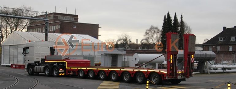 Перевозка тяжеловесных и негабаритных грузов тралами из Германии
