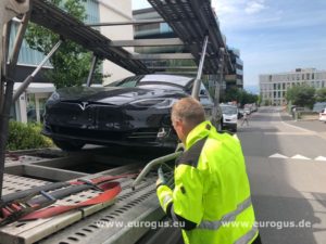 Электромобиль Тесла из Европы в Россию eurogus