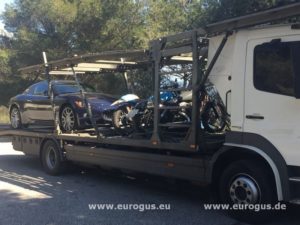 Доставка авто и мотоциклов из / в Ницца, Монако, Москва eurogus