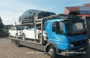 загруженный автовоз эвакуатор в германии