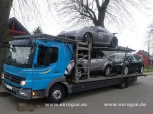 загруженный автовоз эвакуатор в германии