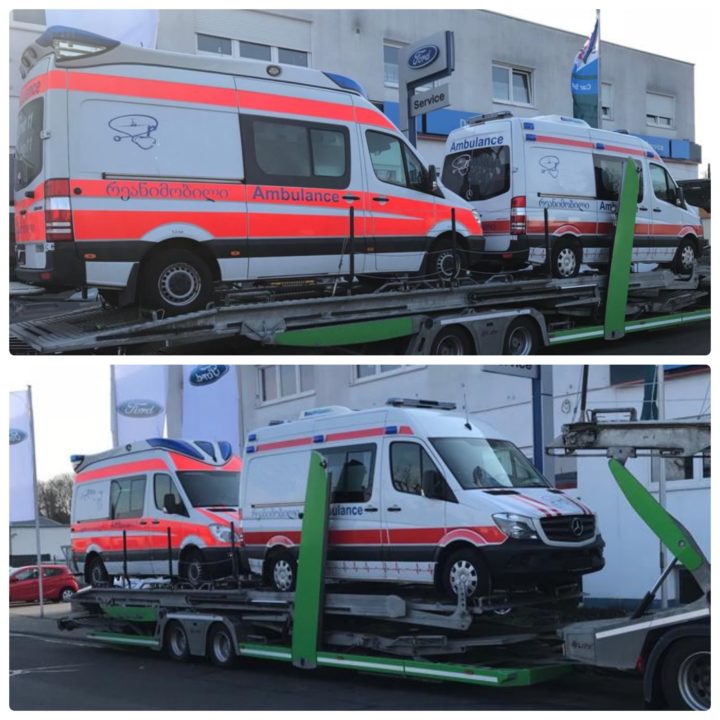 доставка автомобилей скорой помощи из германии в грузию на автовозе eurogus