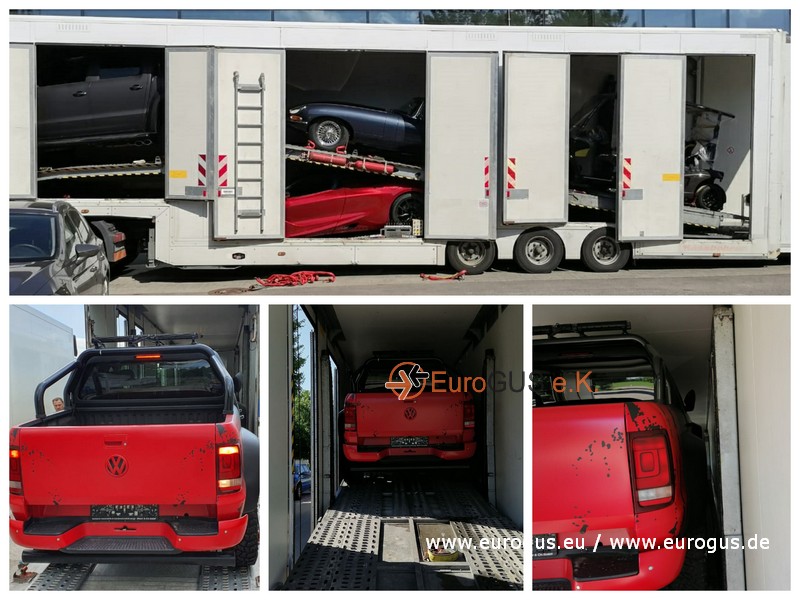 VW Amarok перевозка из германии на крытом автовозе эвакуаторе